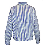 EXTRAO SHIRT STRIPES BLUE - Emily Van Den Bergh