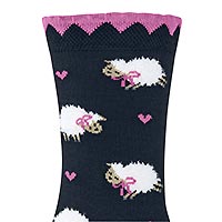 CUTE SHEEP SPACE BLUE - Falke