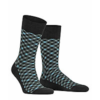 SMART CHECK BLACK GREY  - Falke