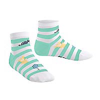 STRIPED JELLIES GREEN WHITE  - Falke