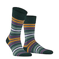 TINTED STRIPE AQUA BLACK - Falke