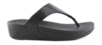 LULU LEATHER TOEPOST BLACK - Fitflop