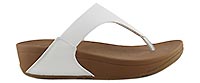 LULU LEATHER TOEPOST WHITE - Fitflop