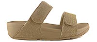 LULU SLIDE 2 STRAPS BEIGE OR  - Fitflop