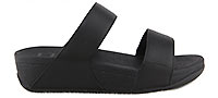 LULU SLIDE BLACK LEATHER - Fitflop