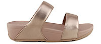 LULU SLIDE ROSEGOLD LEATHER - Fitflop