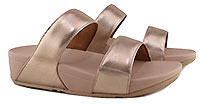 LULU SLIDE ROSEGOLD LEATHER - Fitflop