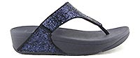 LULU TOE POST GLITTER MIDNIGHT - Fitflop