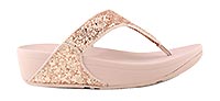 LULU TOE POST GLITTER ROSE - Fitflop