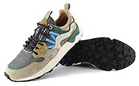 YAMANO 3 TAUPE WHITE GREEN - Flower Mountain