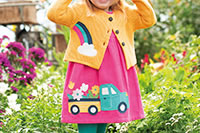 ROBE LILY FLORAL ROSE - Frugi