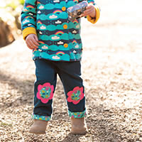 SPACE FLOWER PANT - Frugi