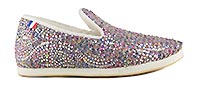 ZAZA GRIS MULTI - Les chaussons de Flo