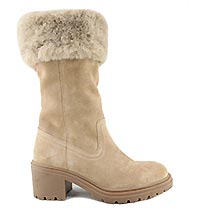 DAMIANA FUR BOOT TOFFEE BEIGE - Geox