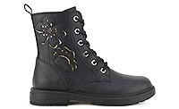 ECLAIR HI LACE BLACK PLATINUM - Geox