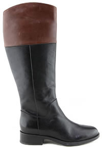 RESIA BOTTE BLACK BROWN - Geox