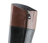 RESIA BOTTE BLACK BROWN - Geox