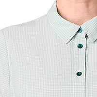 ROBE VANESSA GREEN CHECKS  - Gr nature