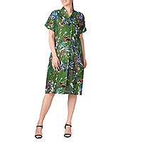 ROBE VANINA GREEN MIX - Gr nature