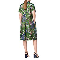 ROBE VANINA GREEN MIX - Gr nature