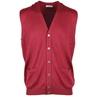 GILET BAKER DARK RED - Gran Sasso