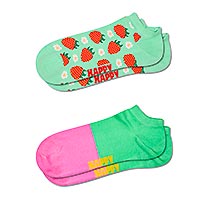 2PACK LOW STRAWBERRY SOCK - Happy Socks