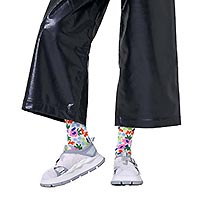 FLOWER SOCKS WHITE - Happy Socks