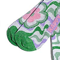 FLOWY FLOWER SOCK GREEN - Happy Socks