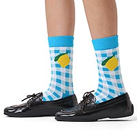 GINGHAM LEMON SOCK - Happy Socks