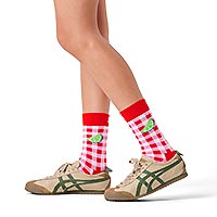 GINGHAM LIME SOCK - Happy Socks