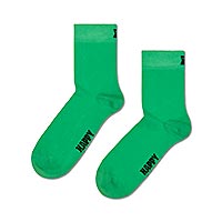 SOLID SHORT CREW GREEN - Happy Socks