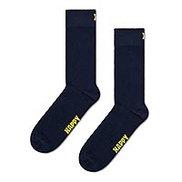 SOLID SOCK BLACK - Happy Socks