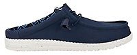 WALLY SLIP STRETCH NAVY - Hey Dude
