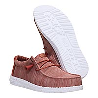 WALLY STRETCH SOX BURNT RED - Hey Dude