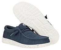 WALLY STRETCH SOX NAVY - Hey Dude