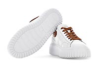 HOGAN H STRIPES WHITE COGNAC - Hogan
