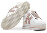 HOGAN MIDPLATFORM WHITE ROSA - Hogan