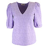 BLOUSE COL V MAUVE - Imprevu Belgium