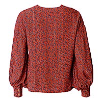 BLOUSE MINI FLOWERS RED - Imprevu Belgium