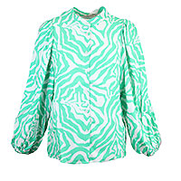 BLOUSE ZEBRA VERT - Imprevu Belgium