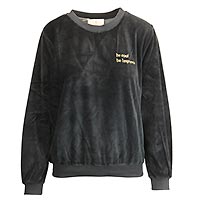 SWEAT ROMEO VELVET BLACK - Imprevu Belgium