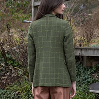 VESTE BLAZER CARREAUX VERT - Imprevu Belgium