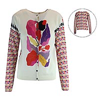 CARDIGAN 2 FACE VANILLA MULTI - Jei's