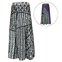 MAXI SKIRT 2 FACE NOIR MULTI - Jei's