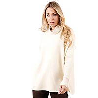 PULL TUNIQUE ROLLNECK ECRU - Kalisson