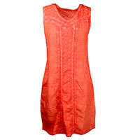 ROBE KOLOMBINE LIN ORANGE - Kalisson