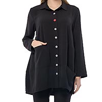 VESTE OVERSIZE KYRIA NOIR - K