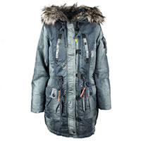 MANTEAU DENVER DENIM GREY - Khujo