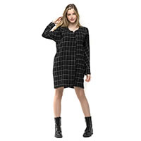 ROBE TUNIQUE JERRY BLACK CHECK - Kokomarina