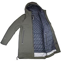 PARKA PLANCK COFFEE GREEN - Krakatau